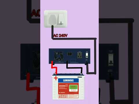 Inverter Connection for Home ||#youtubeshorts  #short