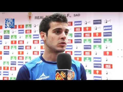 Declaraciones en Zona Mixta tras el Real Murcia - Real Zaragoza 25//2014