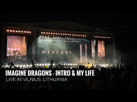 Imagine Dragons - Intro & My Life - Live in Vilnius, Lithuania (16.08.2023) 4K