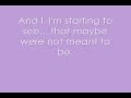 Not Meant To Be- Theory Of A Deadman ( lyrics ...