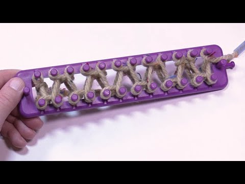 Loom Knitting Rib Stitch with Cast On, Rows & Cast Off | BEGINNER