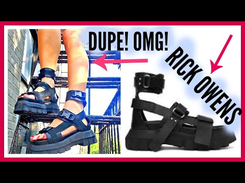 DUPES DESIGNER SHOES: FT - SUPER EXPENSIVE RICK OWENS SHOES & NEW PAT MCGRATH HAUL / I WENT HAM!
