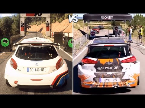 DiRT Rally 2.0 vs DiRT 4 - Gameplay Comparison (PC HD) [1080p60FPS]