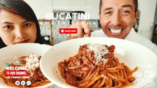 AUTHENTIC Bucatini all’Amatriciana - The True Taste of Rome 🍝🇮🇹 #Amatriciana #ItalianFood
