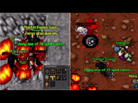 Old Tibia - HIBERNA PK Compilation by Master Fusion MS150 (2006 7.81)