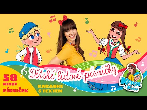 Dětské lidové písničky - Karol a Kvído - Holka modrooká-Skákal pes-Zajíček v své jamce-Já mám koně