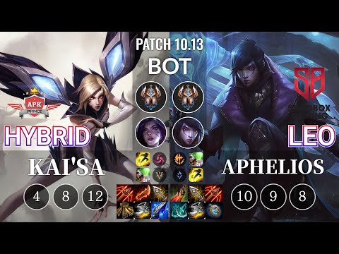 APK HyBrid Kai'Sa vs SB Leo Aphelios Bot - KR Patch 10.13
