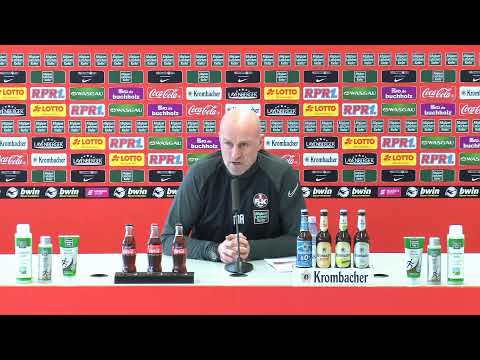 Pressekonferenz vor dem Nachholspiel gegen den FSV Zwickau