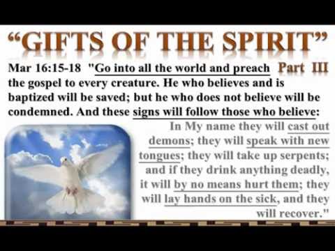 1 Corinthians 12:9-10  "Gifts of the Spirit"  pt.3