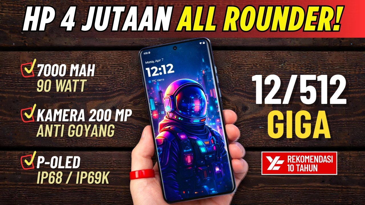 5 HP ALL ROUNDER 4 JUTA (GAME + KAMERA) TERBAIK! Februari 2026