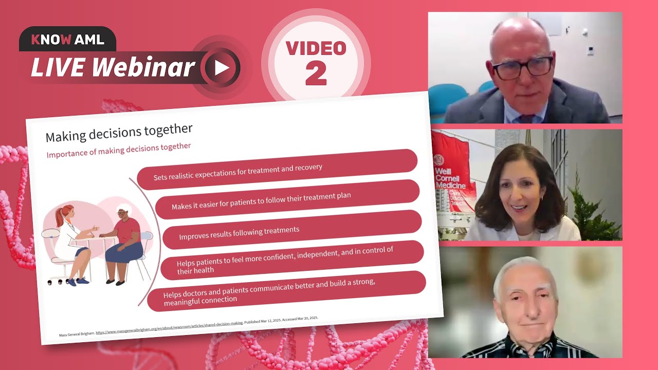 Know AML webinar | Empowering patients to ask their physician the right questions