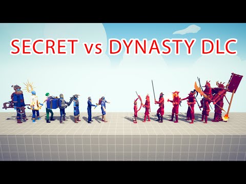 SECRET TEAM vs DYNASTY DLC TEAM - Totally Accurate Battle Simulator TABS
