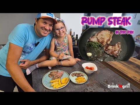 Rump Steak by Emilia | With fresh tomatoes from our garden #kidscooking #rumpsteak #steak