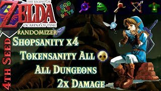Zelda Ocarina of Time Randomizer: Double Damage, Shopsanity, Tokensanity