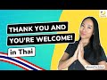 Thank You You Re Welcome In Thai