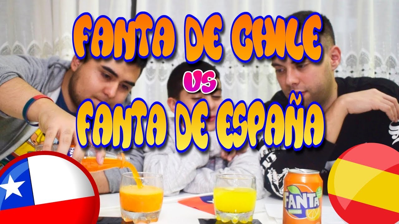 Fanta de CHILE y Fanta de ESPAÑA Comparativa / Españoles probando bebida Chilena / Los Sopaipiñas.