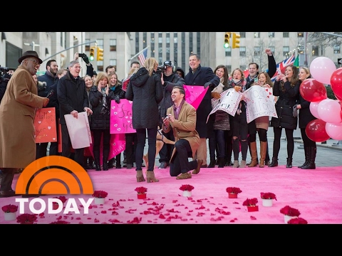 Woman Gets A Surprise Valentine's Day Proposal Live On...