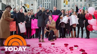 Woman Gets A Surprise Valentine’s Day Proposal Live On The Plaza | TODAY