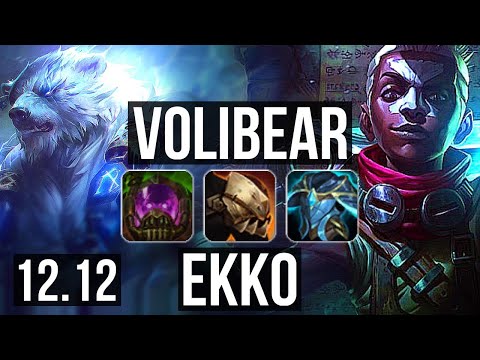 VOLIBEAR vs EKKO (JNG) | 9/1/11, 72% winrate, Godlike | EUW Grandmaster | 12.12