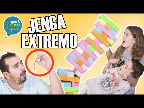 Jenga GIGANTE Extremo // Retamos a una FAMILIA YOUTUBER ¿Quien será?
