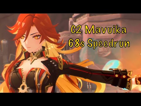 C2 Mavuika 68s 5.2 Bottom Half Continuous Speedrun | Genshin Impact