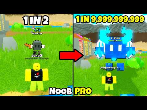 Noob to Rarest Hero in RNG Heroes Noob to Pro!