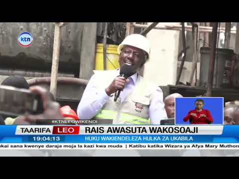 Rais William Ruto awasuta vikali viongozi wa wapinzani wake katika ziara yake eneo la Limuru