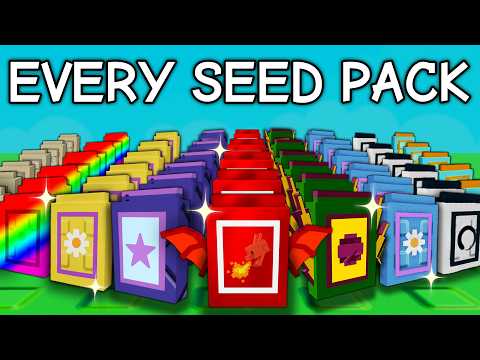 Starting Over With EVERY Seed Pack in Grow a Garden