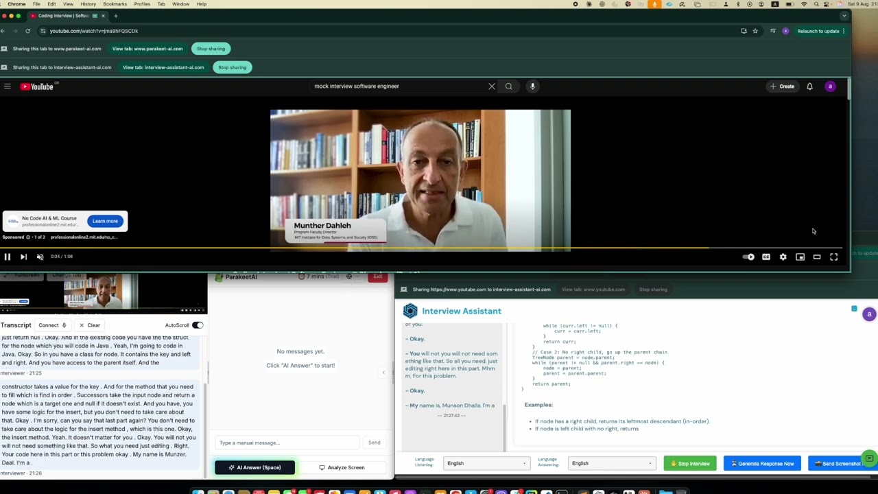 You do not need to be a parakeet!! Parakeet.AI vs Web Interview Assistant