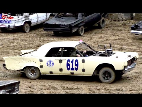 BEST Heat of The Day SHOCKING END Full Size V8 Motorswap Demolition Derby Dunbar Pa Old Iron Heat 4