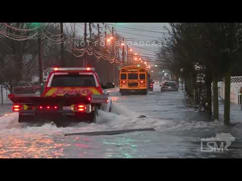 12-23-2022 Freeport, New York - Major Coastal Flooding