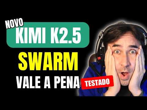 NOVO Swarm do Kimi k2.5 Testado e Aprovado - SUPEROU MUITO As Expectativas