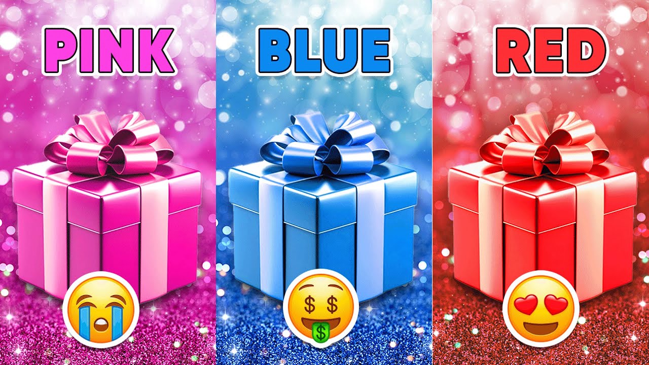 Choose Your Gift...! Pink, Blue Or Red 💗💙💖 How Lucky Are You? 😱 Quiz Shiba