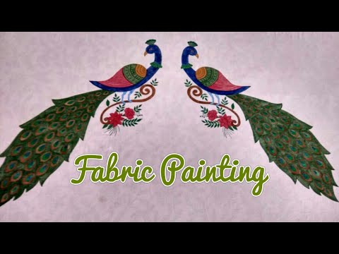 Bed sheet painting designs/ bed sheet design Video
