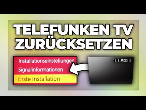 Telefunken TV zurücksetzen auf Werkseinstellung - Tutorial