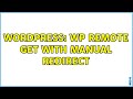 Wordpress Wp Remote Get With Manual Redirect