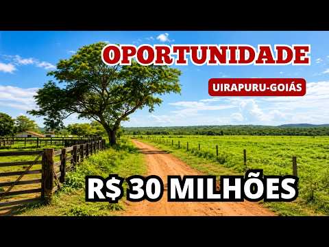 URGENTE!!!  FAZENDA COM 970 HECTARES EM GOIÁS / DUPLA APTIDÃO, RIO E GRANDE REPRESA - OPORTUNIDADE!