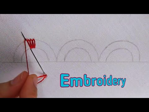 Beaded Hand Embroidery | Beads Work and Easy Stitches 🌺🌺 DIY HOME