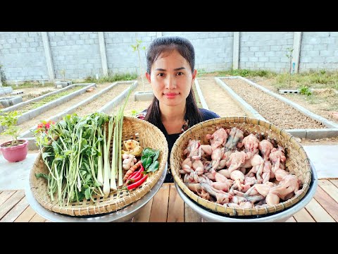 Amazing Cooking Stir Fry Frog Spicy Recipe, Eating Spicy Frog with Rice