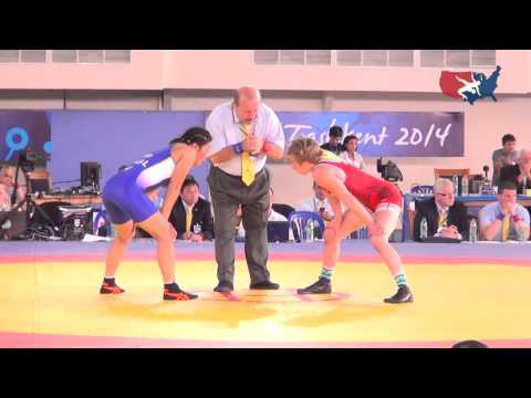 53 KG Round 2 - Whitney Conder (USA) vs Sumiya Erdenechimeg (MGL)