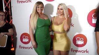 Julie Cash and Nina Skyy Firework App Launch Event Red Carpet Mp4 3GP & Mp3