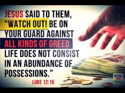 Signs of the Last days: covetousness