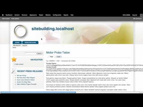 Introduction to Site Building with Drupal 7