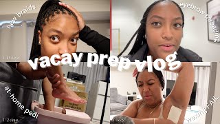 a CHAOTIC vacay prep vlog | wax BURNS, Zara & Amazon haul, at-home pedi