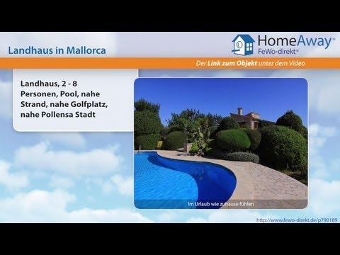 Pollenca/Pollensa: Landhaus, 2 - 8 Personen, Pool, nahe Strand, nahe - FeWo-direkt.de Video
