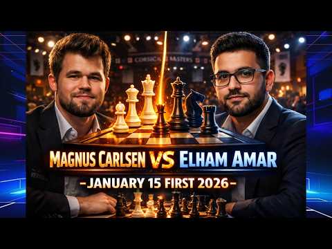 Norwegian Derby♟️ Carlsen DEFEATS Elham Amar in 52 Moves♟️January 2026♟️