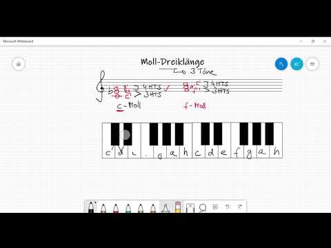 Lernvideo Moll Dreiklänge