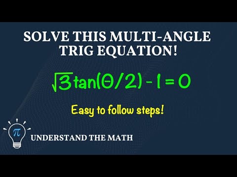 How to Solve Trigonometric Equations With Multiple Angles (Tangent Function)