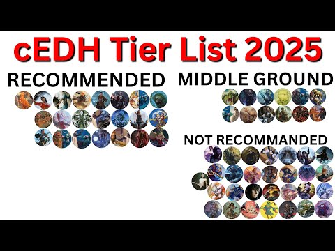cEDH commander tier list 2025