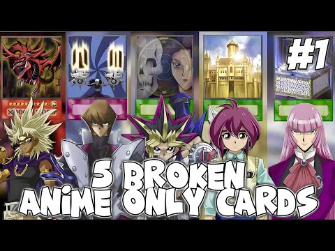 5 INSANELY BROKEN YUGIOH ANIME CARDS [PART #1](DM)